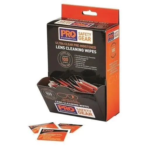 Pro Choice Lens Cleaning Wipes, Alcohol Free - LC100AF Metro Workwear.